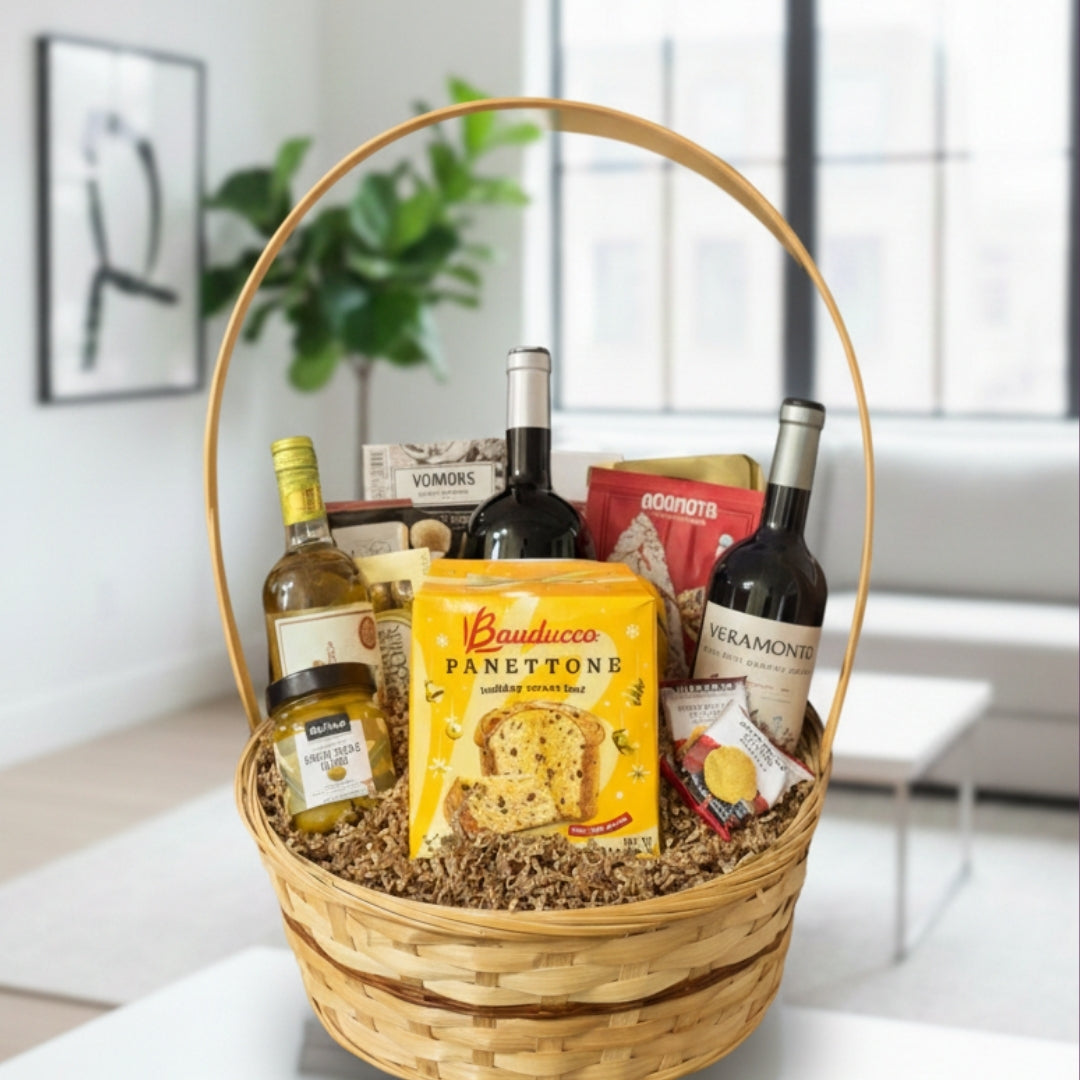 canasta gourmet con tres vinos ferrero panettone zulove puerto rico