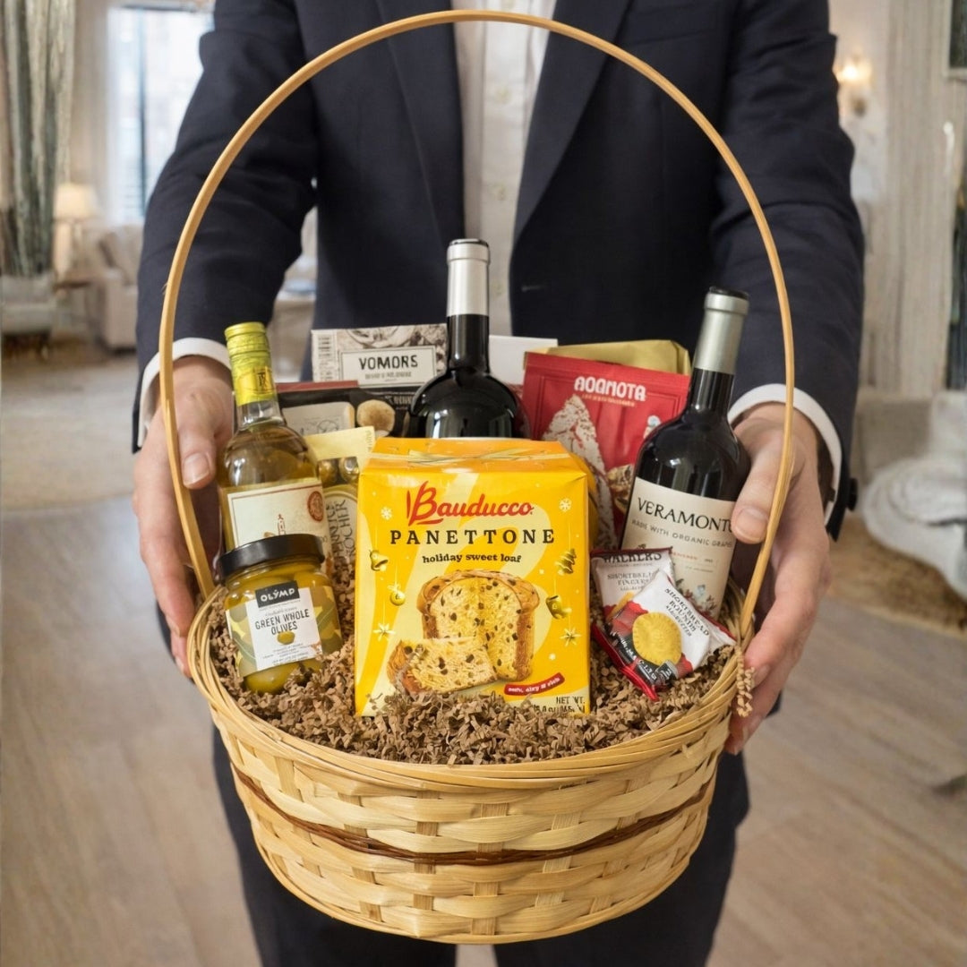 canasta gourmet con tres vinos ferrero panettone zulove puerto rico