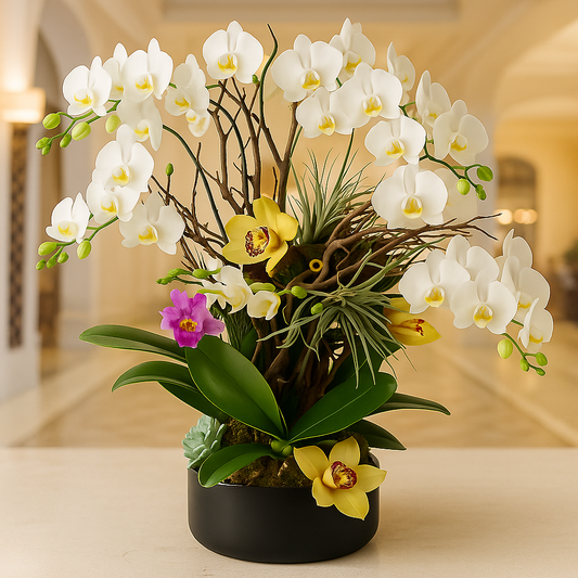 Orchid Soul – Orchid Arrangement for Elegant Spaces