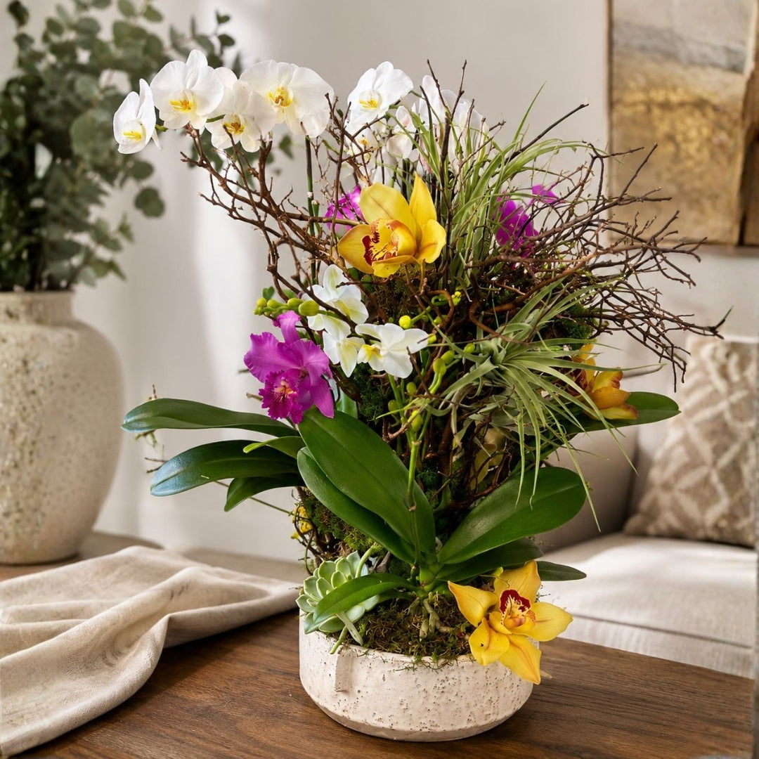 Orchid Soul – Orchid Arrangement for Elegant Spaces