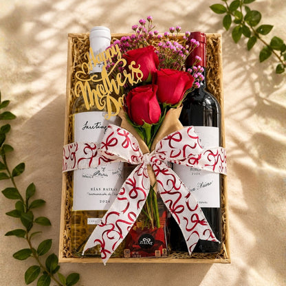Premium Flavor Duo – Vinos Tinto y Blanco con Chocolate