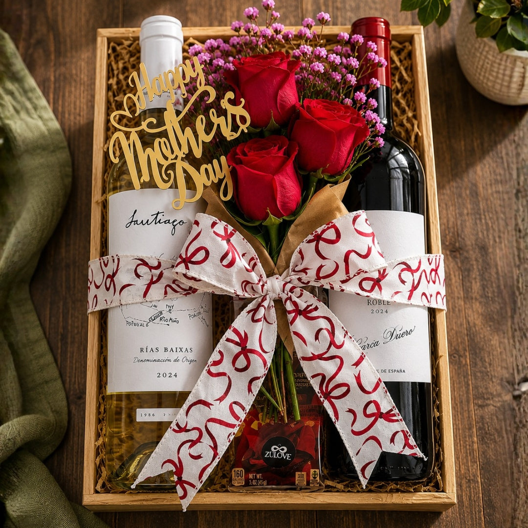 Premium Flavor Duo – Vinos Tinto y Blanco con Chocolate