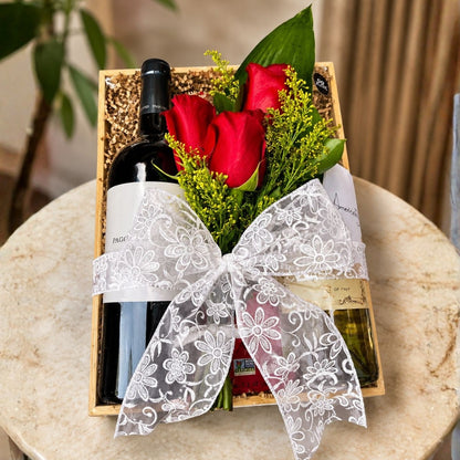 Premium Flavor Duo – Vinos Tinto y Blanco con Chocolate