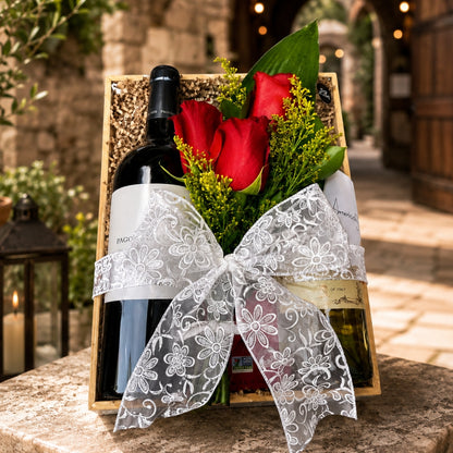 Premium Flavor Duo – Vinos Tinto y Blanco con Chocolate