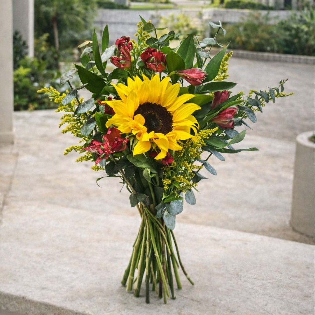 Radiant Detail – Girasol & Alstroemerias