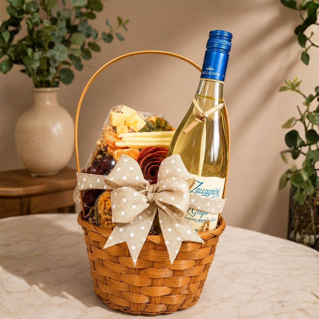 Signature Petite Luxe – Regalo con Vino, Nueces y Charcutería Artesanal