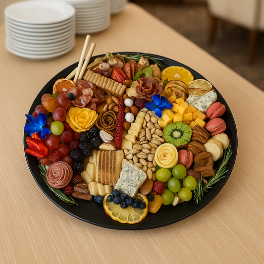 Round Shared Delight 1 – Fruits, Cheese & Charcuterie