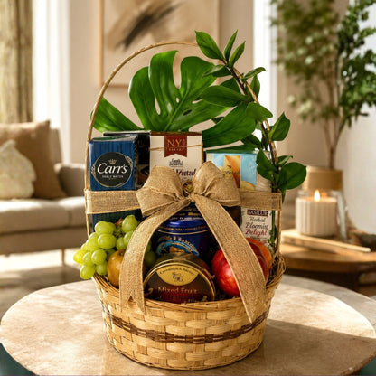 Sweet Gratitude Basket – Chocolates, Fruits & Timeless Treats