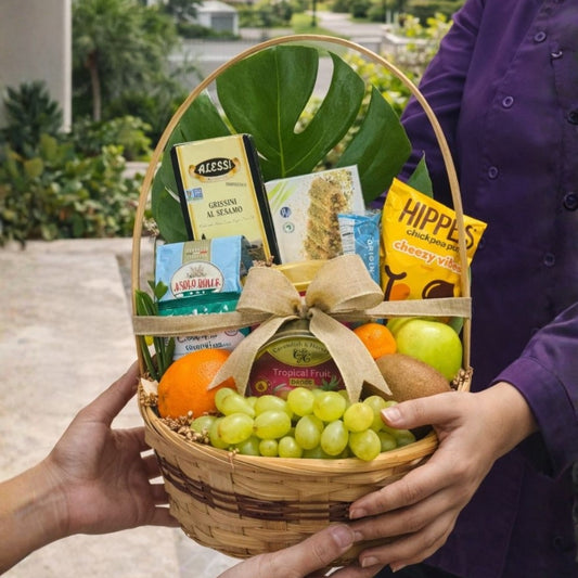 Canasta Dulce Gratitud – Chocolates, Frutas y Delicias