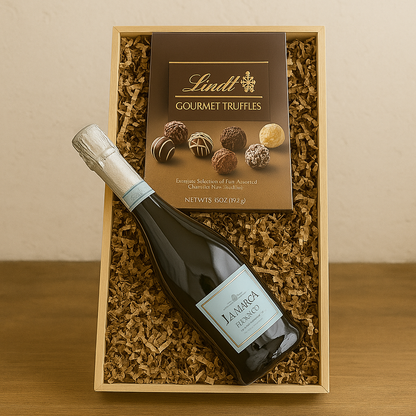 Sweet Temptation 1 – Sparkling Wine & Gourmet Chocolate