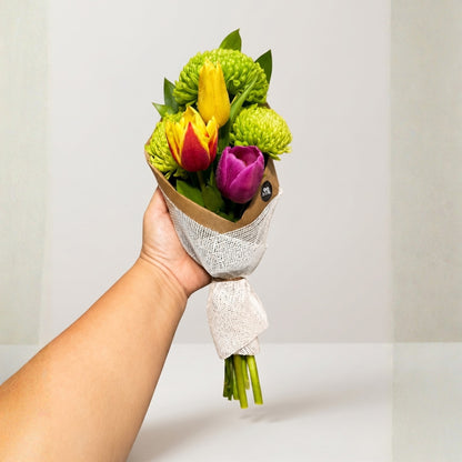 Tulip Whisper – Bouquet de 3 Tulipanes