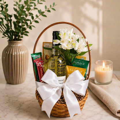Velvet Indulgence – Wine & Gourmet Delight Basket