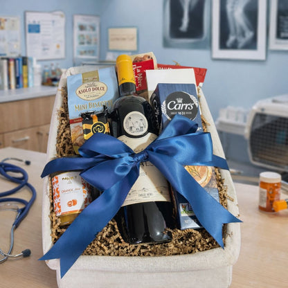 canasta gourmet con vino queso jalea galletas nueces zulove puerto rico.