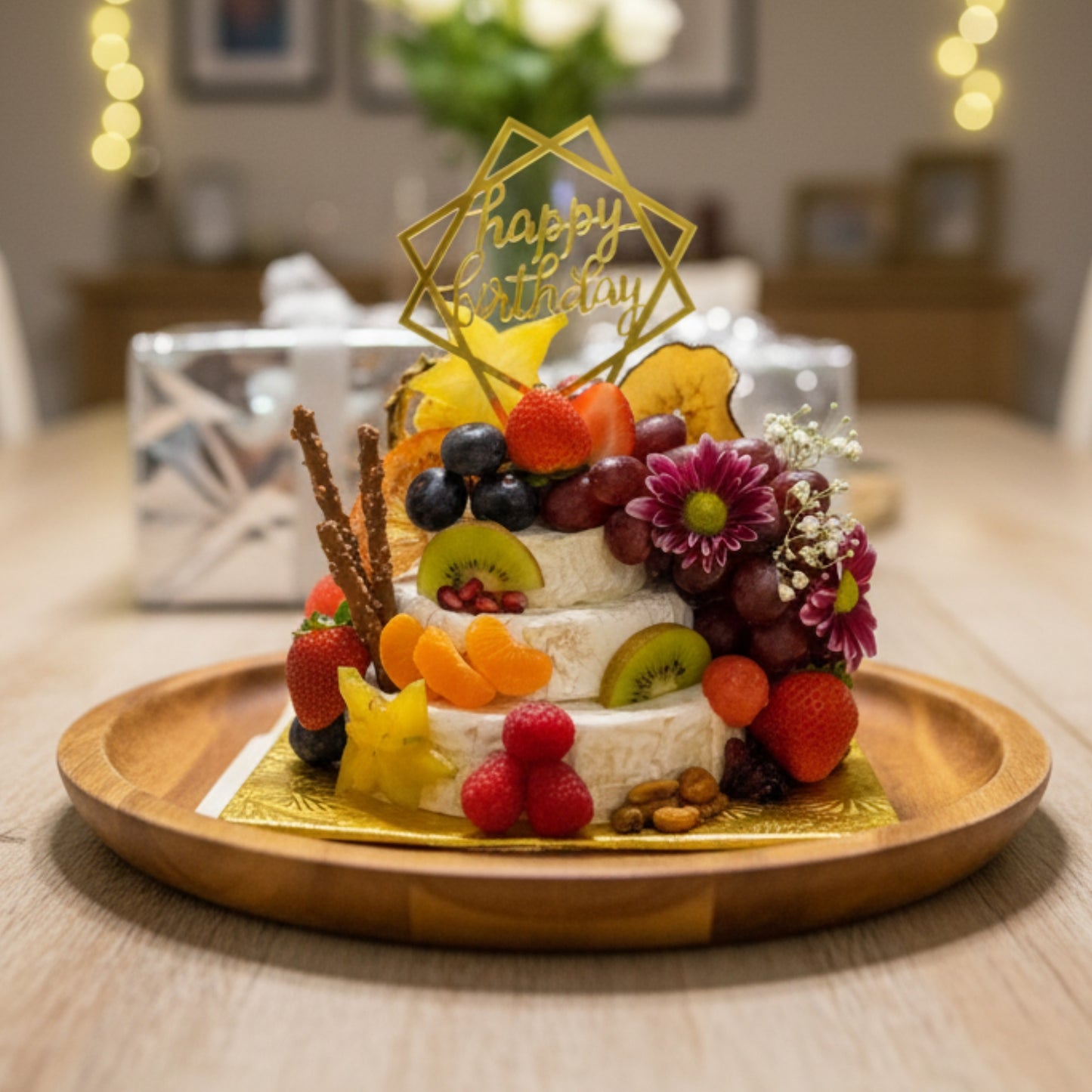 torre queso brie frutas nueces gourmet zulove puerto rico elegante