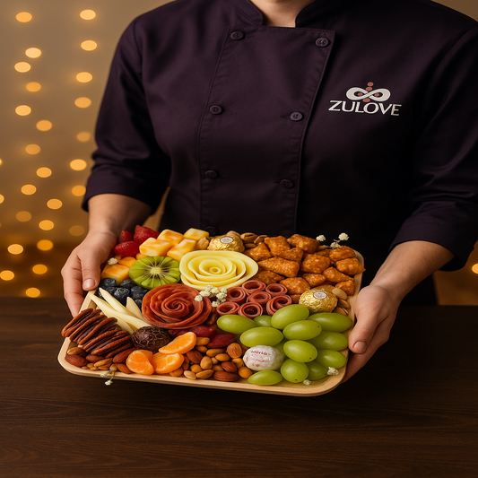 Square Shared Delight – Fruits, Cheese & Charcuterie