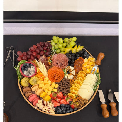 bandeja charcuteria redonda frutas quesos carnes zulove puerto rico elegante