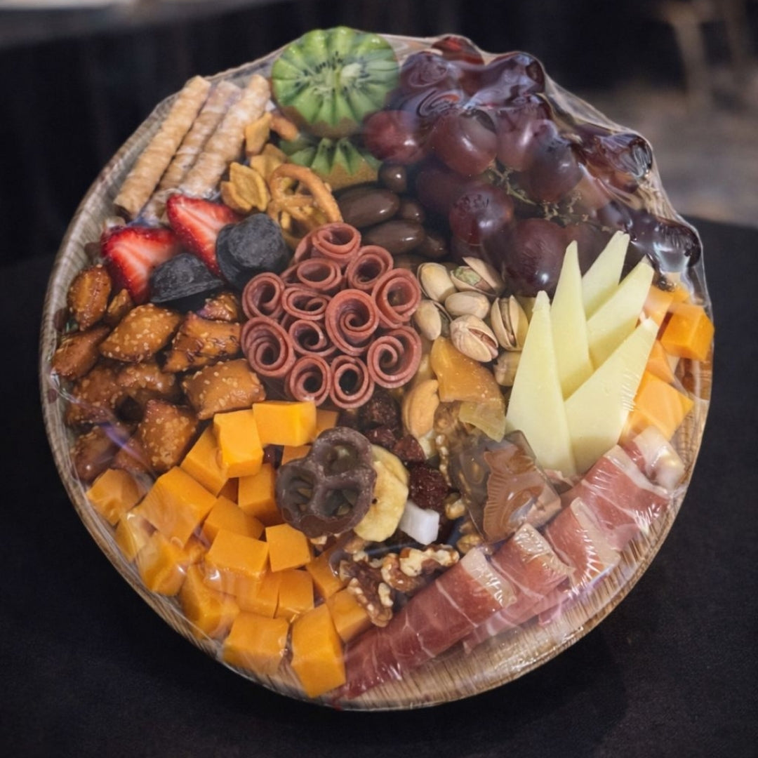 bandeja charcuteria redonda frutas quesos carnes zulove puerto rico elegante