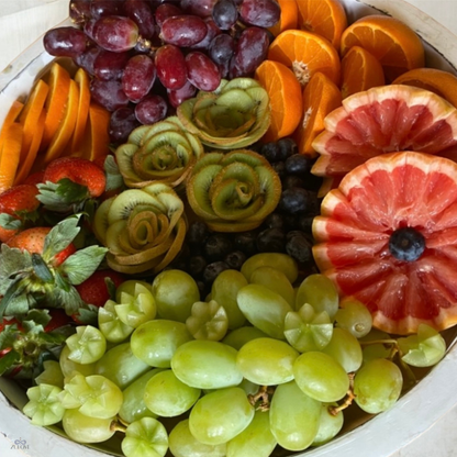 round fruit tray fresh fruits colorful zulove puerto rico healthy platter
