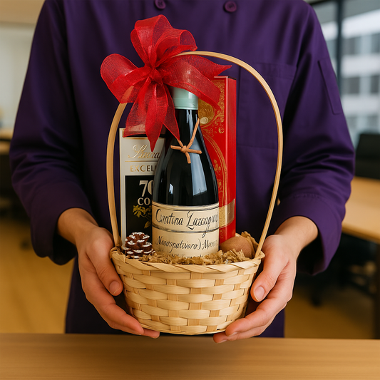 Classic Moment – Wine, Chocolate & Cookie Basket